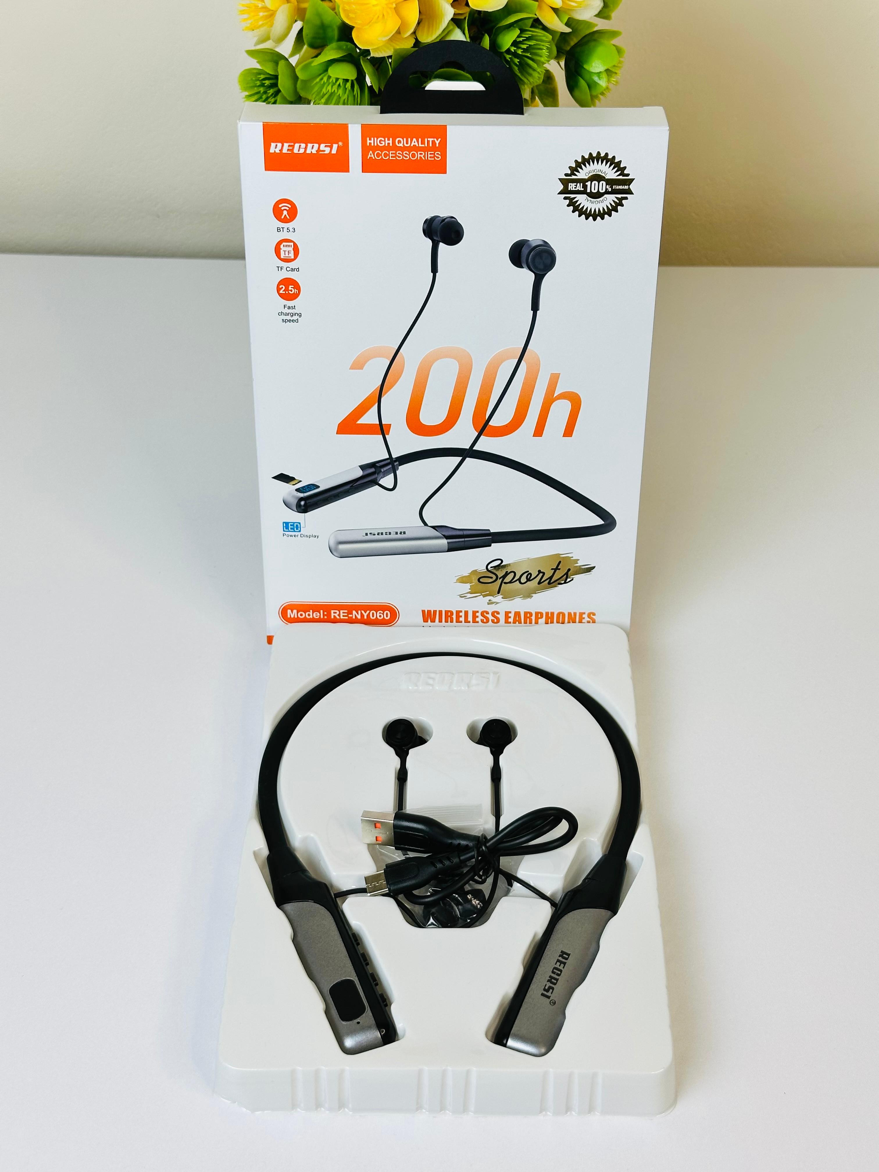 Recrsi RE-NY060 200 Hours Bluetooth Neckband